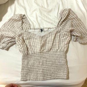 Abercrombie and Fitch Puff Sleeve Top Size Small